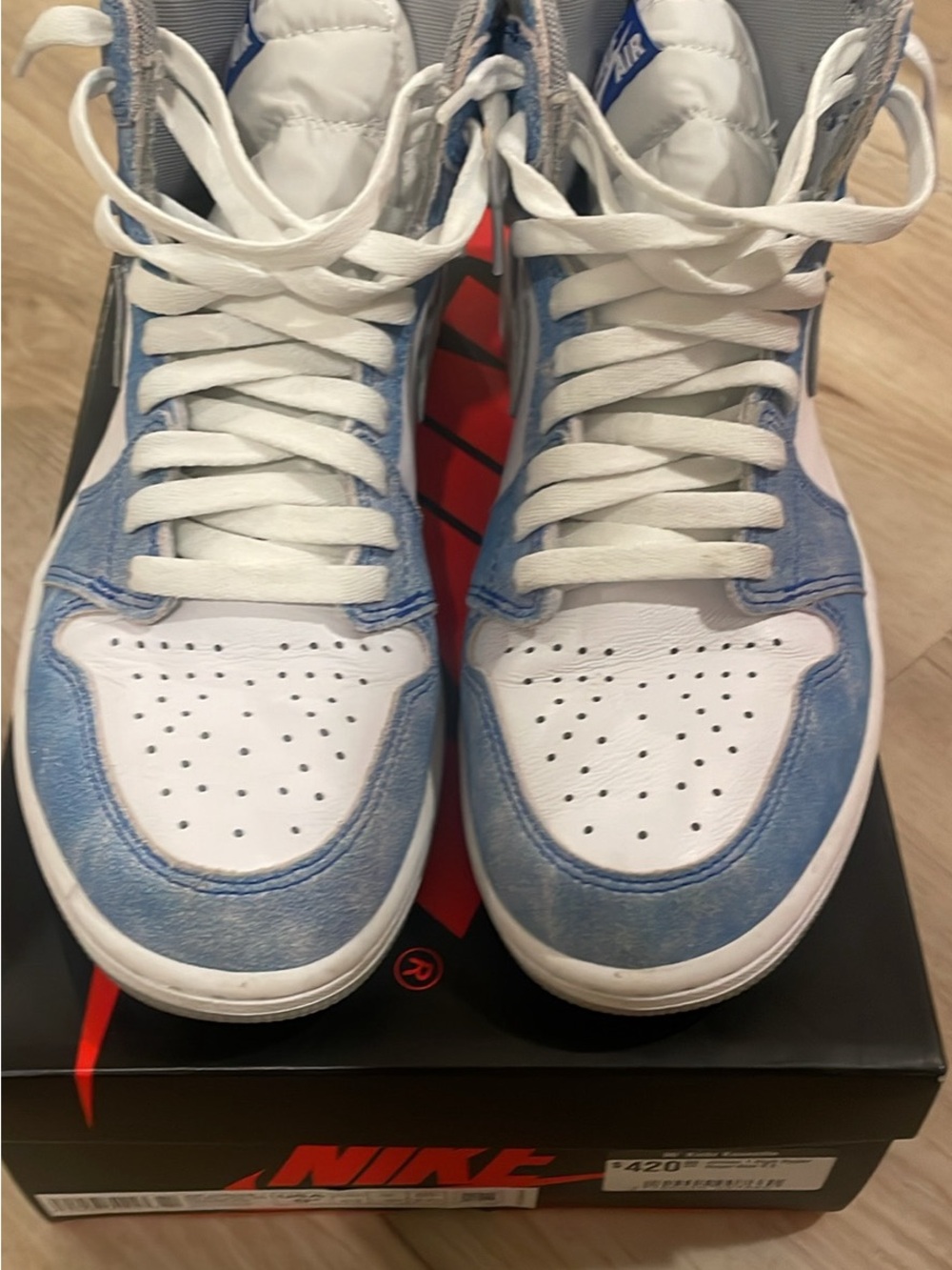 Nike Air Jordan 1 Retro OG Men’s Hyper Royal/White Shoes Size 9.5